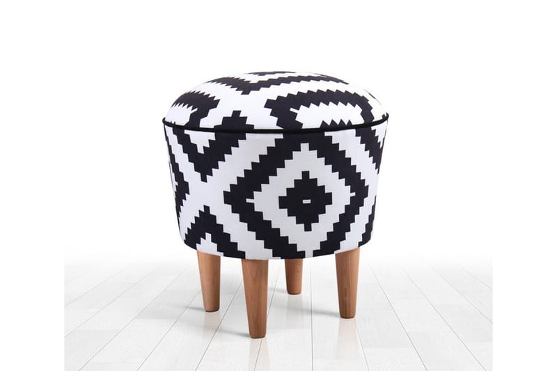 Galesburg Sittpuff 42 cm - Svart - Möbler - Fåtölj & stolar - Pall & puff - Sittpuff
