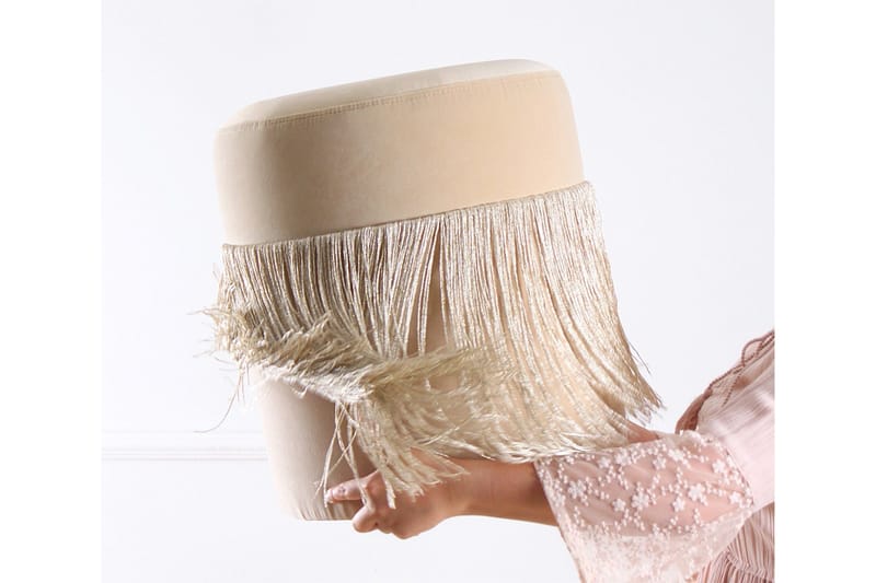 Glassboro Sittpuff 40 cm - Beige - Möbler - Fåtölj & stolar - Pall & puff - Sittpuff