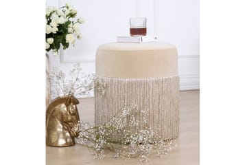 Glassboro Sittpuff 40 cm - Beige - Möbler - Fåtölj & stolar - Pall & puff - Sittpuff