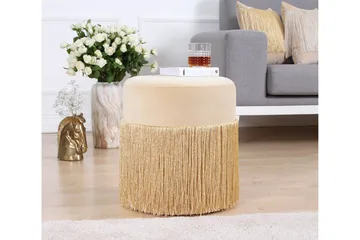 Glassboro Sittpuff 40 cm - Guld - Möbler - Fåtölj & stolar - Pall & puff - Sittpuff