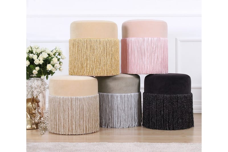 Glassboro Sittpuff 40 cm - Guld - Möbler - Fåtölj & stolar - Pall & puff - Sittpuff