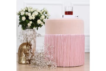 Glassboro Sittpuff 40 cm - Rosa - Möbler - Fåtölj & stolar - Pall & puff - Sittpuff
