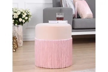 Glassboro Sittpuff 40 cm - Rosa - Möbler - Fåtölj & stolar - Pall & puff - Sittpuff