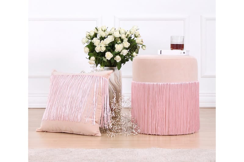 Glassboro Sittpuff 40 cm - Rosa - Möbler - Fåtölj & stolar - Pall & puff - Sittpuff