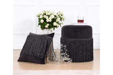 Glassboro Sittpuff 40 cm - Svart - Möbler - Fåtölj & stolar - Pall & puff - Sittpuff