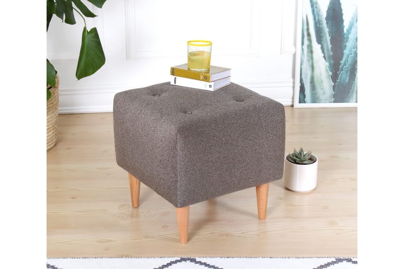 Grants Sittpuff 43 cm - Brun - Möbler - Fåtölj & stolar - Pall & puff - Sittpuff
