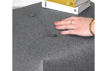 Grants Sittpuff 43 cm - Grå - Möbler - Fåtölj & stolar - Pall & puff - Sittpuff