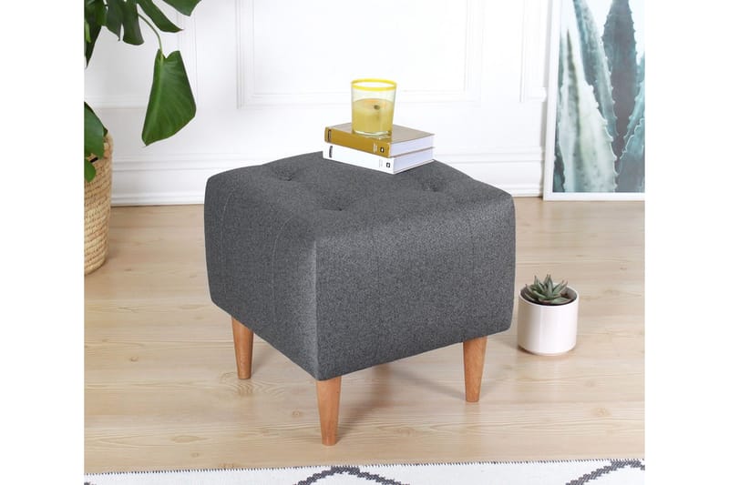 Grants Sittpuff 43 cm - Grå - Möbler - Fåtölj & stolar - Pall & puff - Sittpuff
