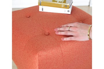 Grants Sittpuff 43 cm - Orange - Möbler - Fåtölj & stolar - Pall & puff - Sittpuff