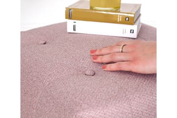 Grants Sittpuff 43 cm - Rosa - Möbler - Fåtölj & stolar - Pall & puff - Sittpuff