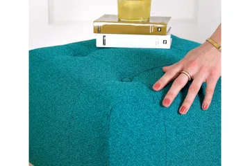 Grants Sittpuff 43 cm - Turkos - Möbler - Fåtölj & stolar - Pall & puff - Sittpuff