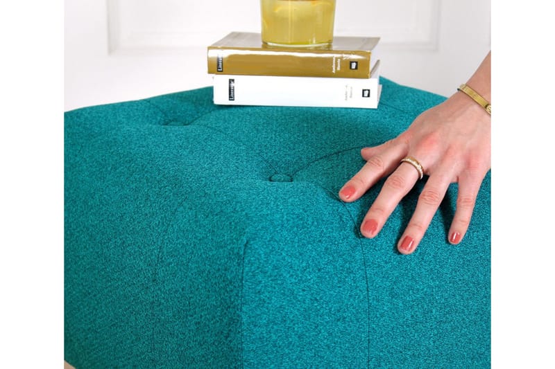 Grants Sittpuff 43 cm - Turkos - Möbler - Fåtölj & stolar - Pall & puff - Sittpuff