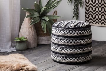 Guntur Sittpuff 41 cm - Vit - Möbler - Fåtölj & stolar - Pall & puff - Sittpuff