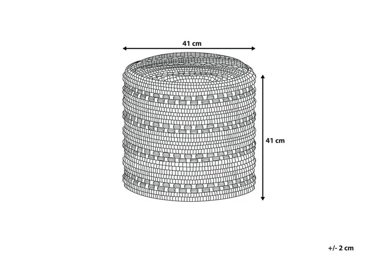 Guntur Sittpuff 41 cm - Vit - Möbler - Fåtölj & stolar - Pall & puff - Sittpuff