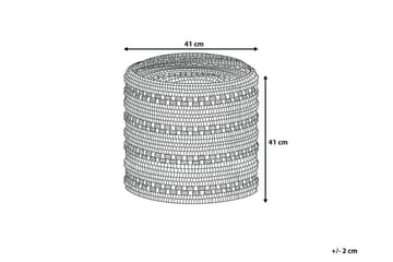 Guntur Sittpuff 41 cm - Vit - Möbler - Fåtölj & stolar - Pall & puff - Sittpuff