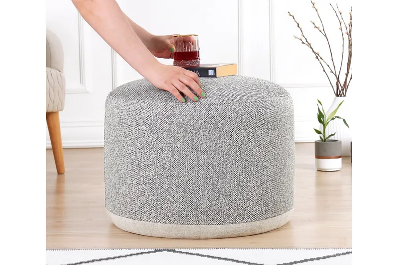 Harrodsburg Sittpuff 51 cm - Grå - Möbler - Fåtölj & stolar - Pall & puff - Sittpuff