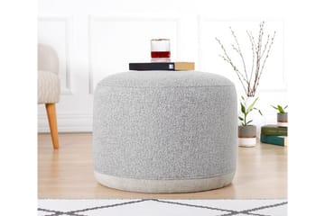 Harrodsburg Sittpuff 51 cm - Ljusgrå - Möbler - Fåtölj & stolar - Pall & puff - Sittpuff