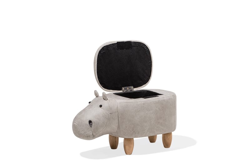 Hippo Sittpuff 32 cm - Grå - M öbler - Fåtölj & stolar - Pall & puff - Sittpuff