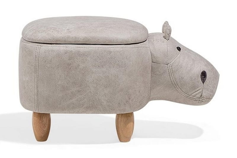 Hippo Sittpuff 32 cm - Grå - Möbler - Fåtölj & stolar - Pall & puff - Sittpuff