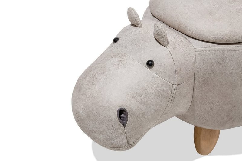 Hippo Sittpuff 32 cm - Grå - Möbler - Fåtölj & stolar - Pall & puff - Sittpuff