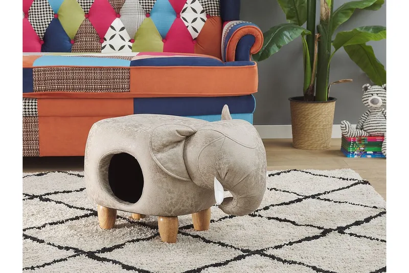 Jumbola Sittpuff - Grå - Möbler - Fåtölj & stolar - Pall & puff - Sittpuff