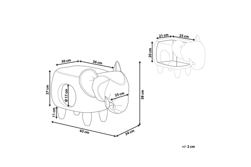 Jumbola Sittpuff - Grå - Möbler - Fåtölj & stolar - Pall & puff - Sittpuff