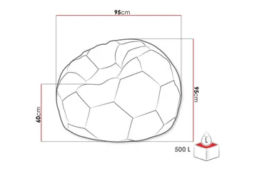 Kintore Sittpuff 95 cm - Vit - Möbler - Fåtölj & stolar - Pall & puff - Sittpuff