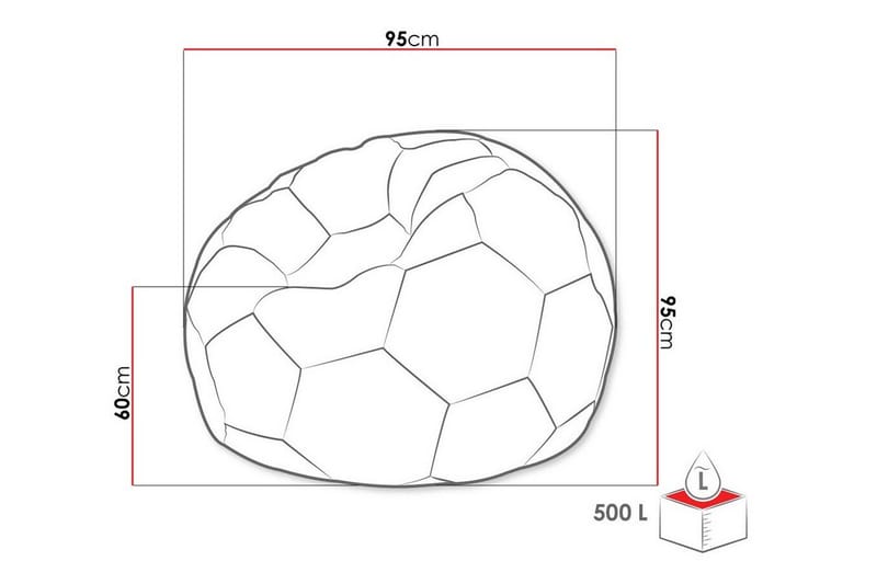 Kintore Sittpuff 95 cm - Vit - Möbler - Fåtölj & stolar - Pall & puff - Sittpuff