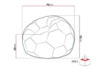 Kintore Sittpuff 95 cm - Vit - Möbler - Fåtölj & stolar - Pall & puff - Sittpuff