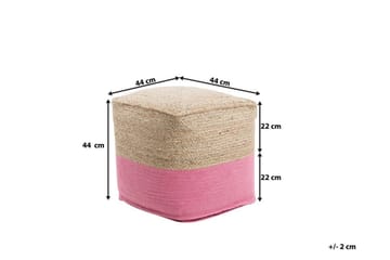 Kirama Sittpuff 44 cm - Beige - Möbler - Fåtölj & stolar - Pall & puff - Sittpuff