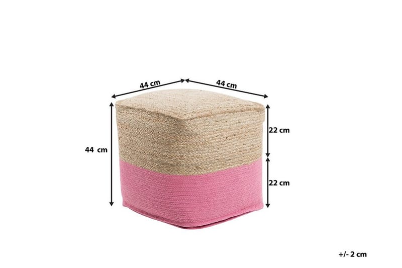 Kirama Sittpuff 44 cm - Beige - Möbler - Fåtölj & stolar - Pall & puff - Sittpuff