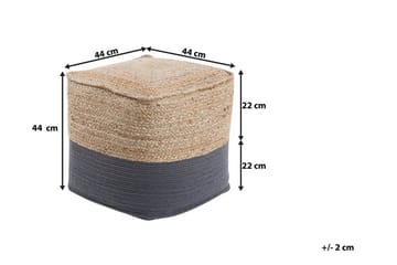 Kirama Sittpuff 44 cm - Beige - Möbler - Fåtölj & stolar - Pall & puff - Sittpuff