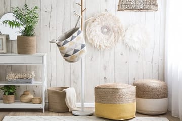 Kirama Sittpuff 44 cm - Beige - Möbler - Fåtölj & stolar - Pall & puff - Sittpuff
