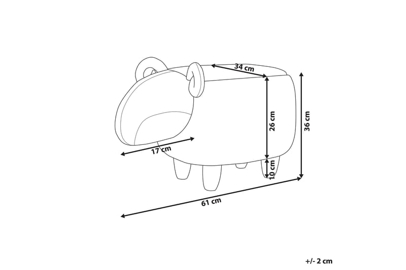 Kobara Sittpuff - Vit - Möbler - Fåtölj & stolar - Pall & puff - Sittpuff