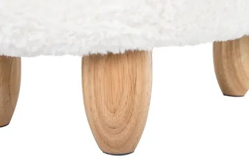 Kobara Sittpuff - Vit - Möbler - Fåtölj & stolar - Pall & puff - Sittpuff