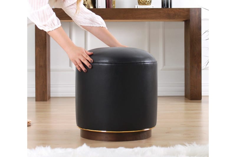 Lackawanna Sittpuff 42 cm - Antracit - Möbler - Fåtölj & stolar - Pall & puff - Sittpuff