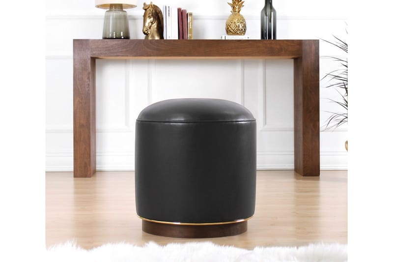 Lackawanna Sittpuff 42 cm - Antracit - Möbler - Fåtölj & stolar - Pall & puff - Sittpuff