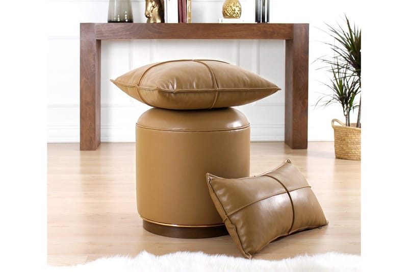 Lackawanna Sittpuff 42 cm - Beige - Möbler - Fåtölj & stolar - Pall & puff - Sittpuff