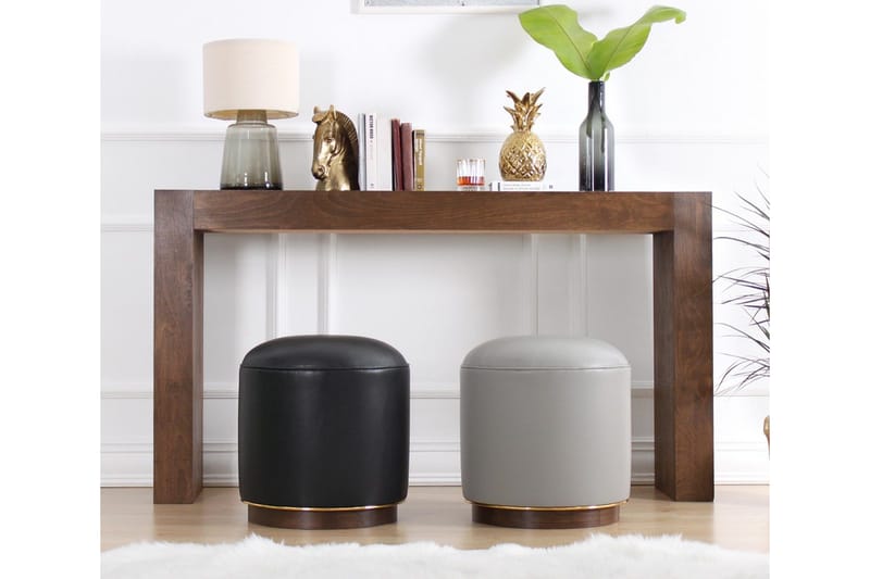 Lackawanna Sittpuff 42 cm - Grå - Möbler - Fåtölj & stolar - Pall & puff - Sittpuff