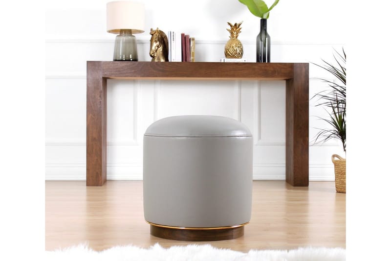 Lackawanna Sittpuff 42 cm - Grå - Möbler - Fåtölj & stolar - Pall & puff - Sittpuff