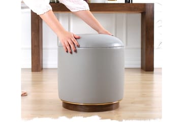 Lackawanna Sittpuff 42 cm - Grå - Möbler - Fåtölj & stolar - Pall & puff - Sittpuff