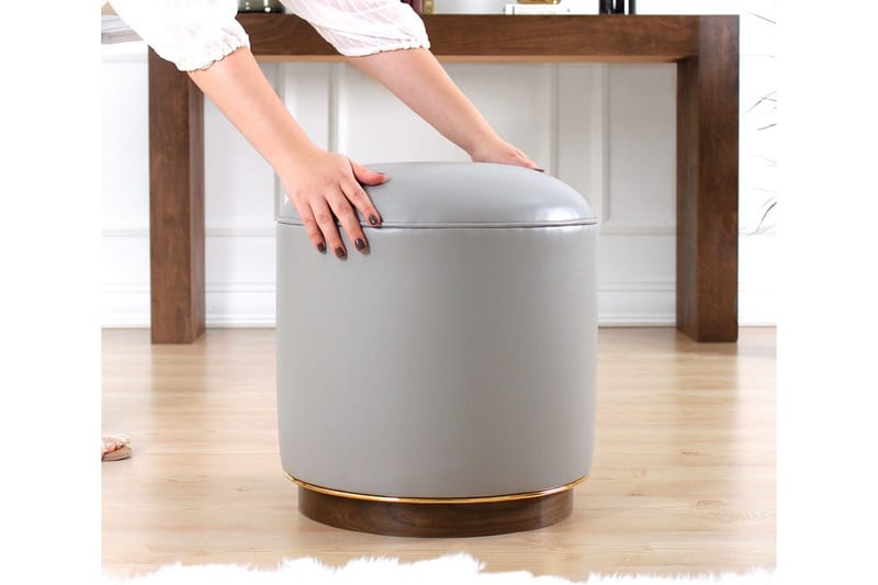 Lackawanna Sittpuff 42 cm - Grå - Möbler - Fåtölj & stolar - Pall & puff - Sittpuff