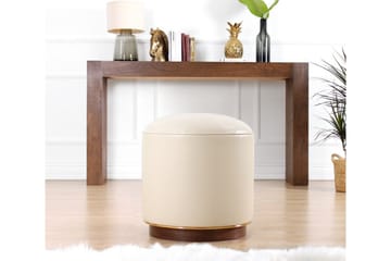 Lackawanna Sittpuff 42 cm - Ljusbeige - Möbler - Fåtölj & stolar - Pall & puff - Sittpuff