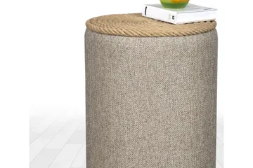 Larada Sittpuff 31 cm - Mörkbeige - Möbler - Fåtölj & stolar - Pall & puff - Sittpuff