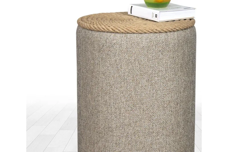 Larada Sittpuff 31 cm - Mörkbeige - Möbler - Fåtölj & stolar - Pall & puff - Sittpuff