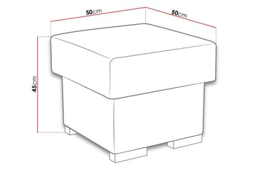 Lavona Fotpall LED-belysning - Brun - Möbler - Fåtölj & stolar - Pall & puff - Sittpuff