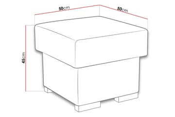 Lavona Fotpall LED-belysning - Brun - Möbler - Fåtölj & stolar - Pall & puff - Sittpuff