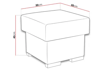 Lavona Fotpall LED-belysning - Grå - Möbler - Fåtölj & stolar - Pall & puff - Sittpuff