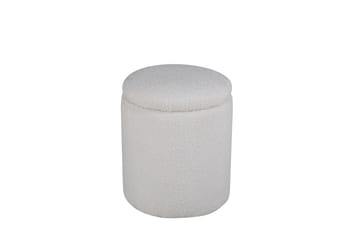 Limpen Sittpuff - Benvit - Möbler - Fåtölj & stolar - Pall & puff - Sittpuff