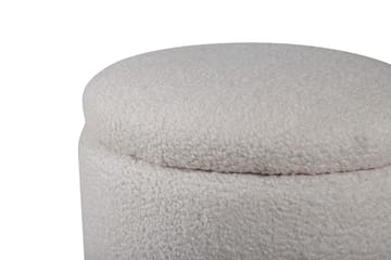 Limpen Sittpuff - Benvit - Möbler - Fåtölj & stolar - Pall & puff - Sittpuff